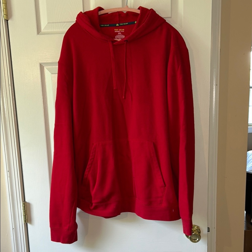 Tek Gear Red Hoodie Soft Casual Essential